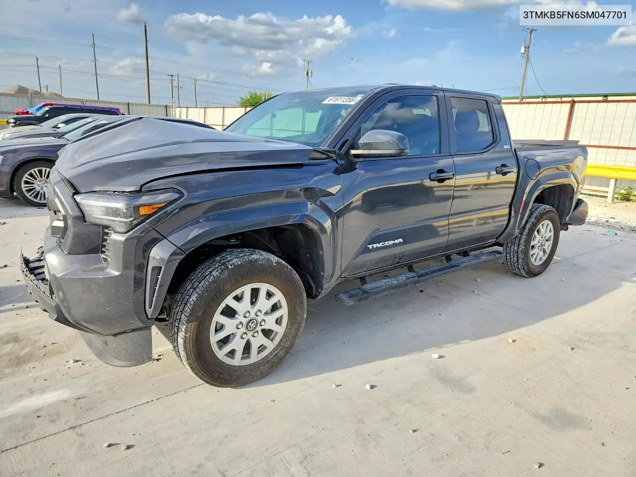 2025 Toyota Tacoma Sr5 VIN: 3TMKB5FN6SM047701 Lot: 61611356