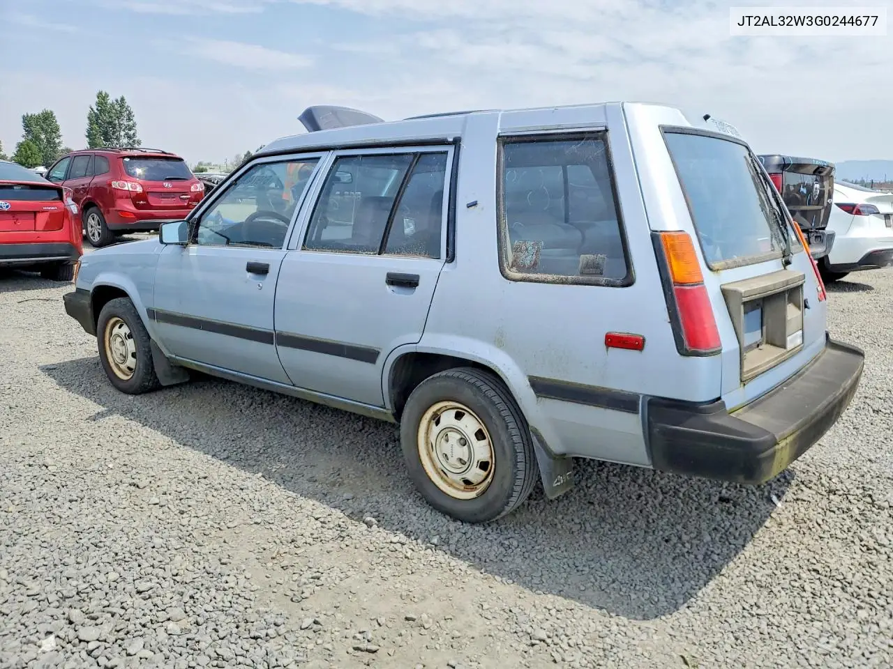 1986 Toyota Tercel Deluxe 4X4 VIN: JT2AL32W3G0244677 Lot: 61974076