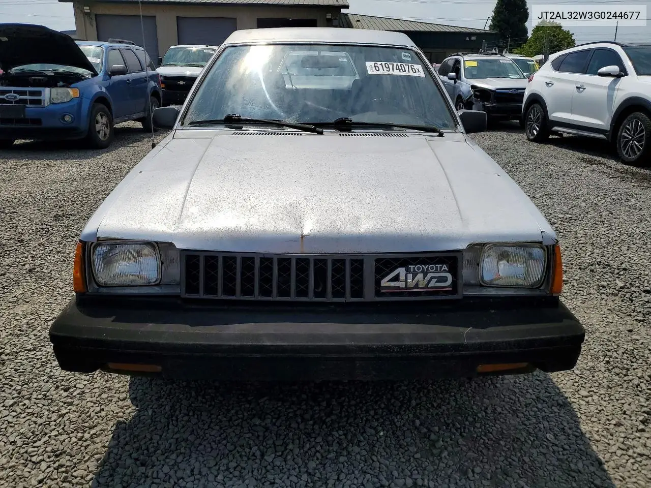 1986 Toyota Tercel Deluxe 4X4 VIN: JT2AL32W3G0244677 Lot: 61974076