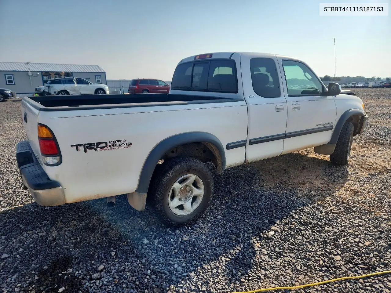 2001 Toyota Tundra Sr5 VIN: 5TBBT44111S187153 Lot: 61901546