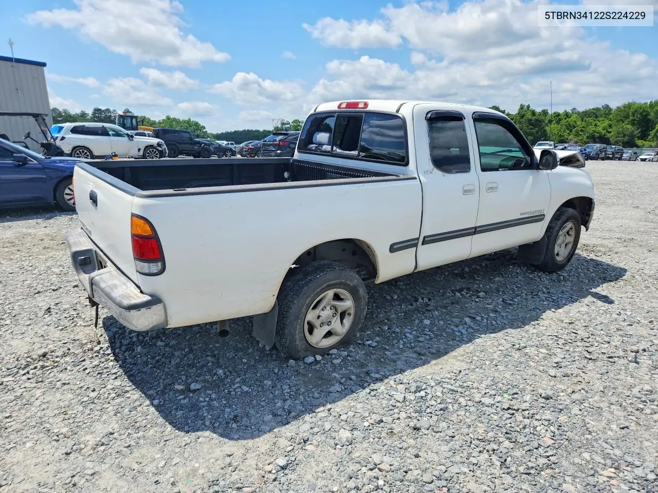 2002 Toyota Tundra Access Cab Sr5 VIN: 5TBRN34122S224229 Lot: 55541036