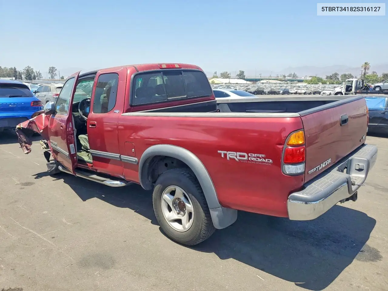 2002 Toyota Tundra Sr5 V8 VIN: 5TBRT34182S316127 Lot: 60700816