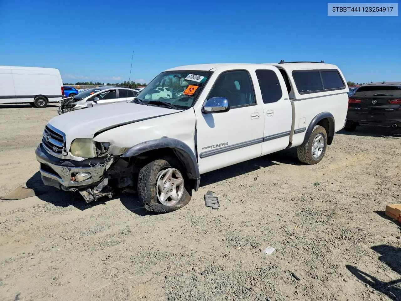 2002 Toyota Tundra Sr5 V8 VIN: 5TBBT44112S254917 Lot: 61060006