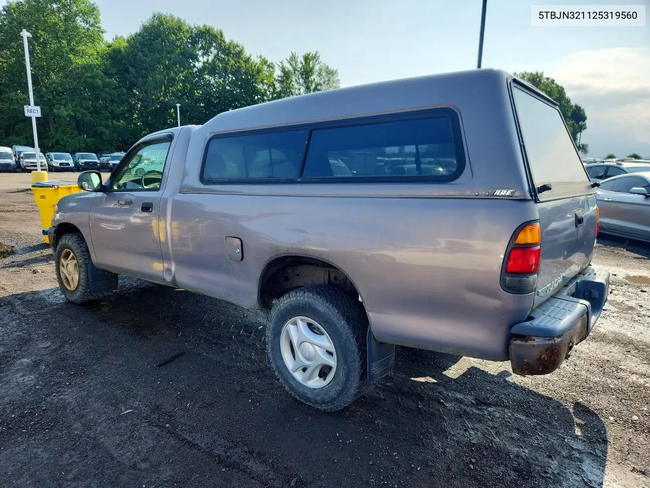 2002 Toyota Tundra Dx VIN: 5TBJN321125319560 Lot: 61721236