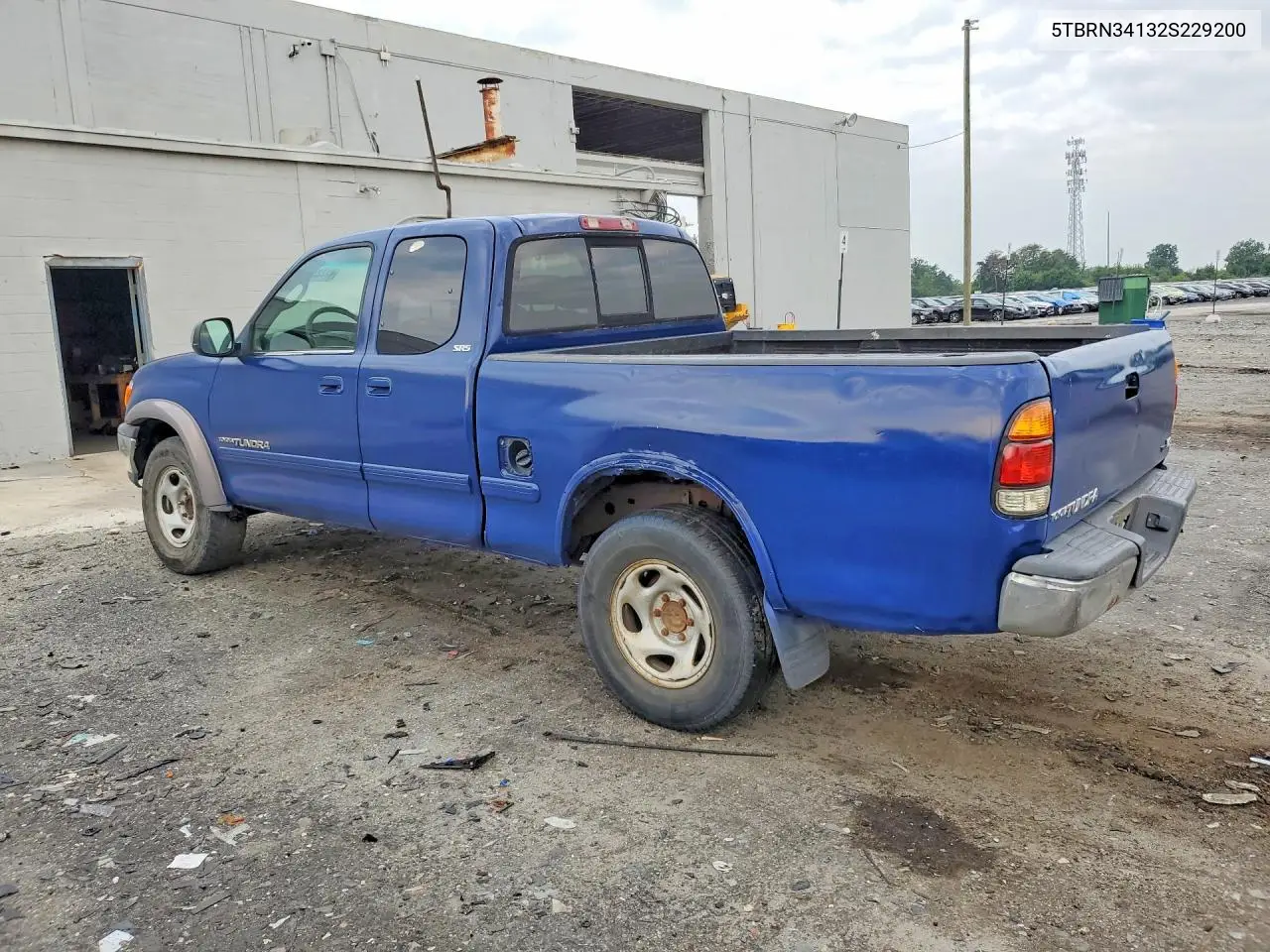 2002 Toyota Tundra Sr5 VIN: 5TBRN34132S229200 Lot: 61744406
