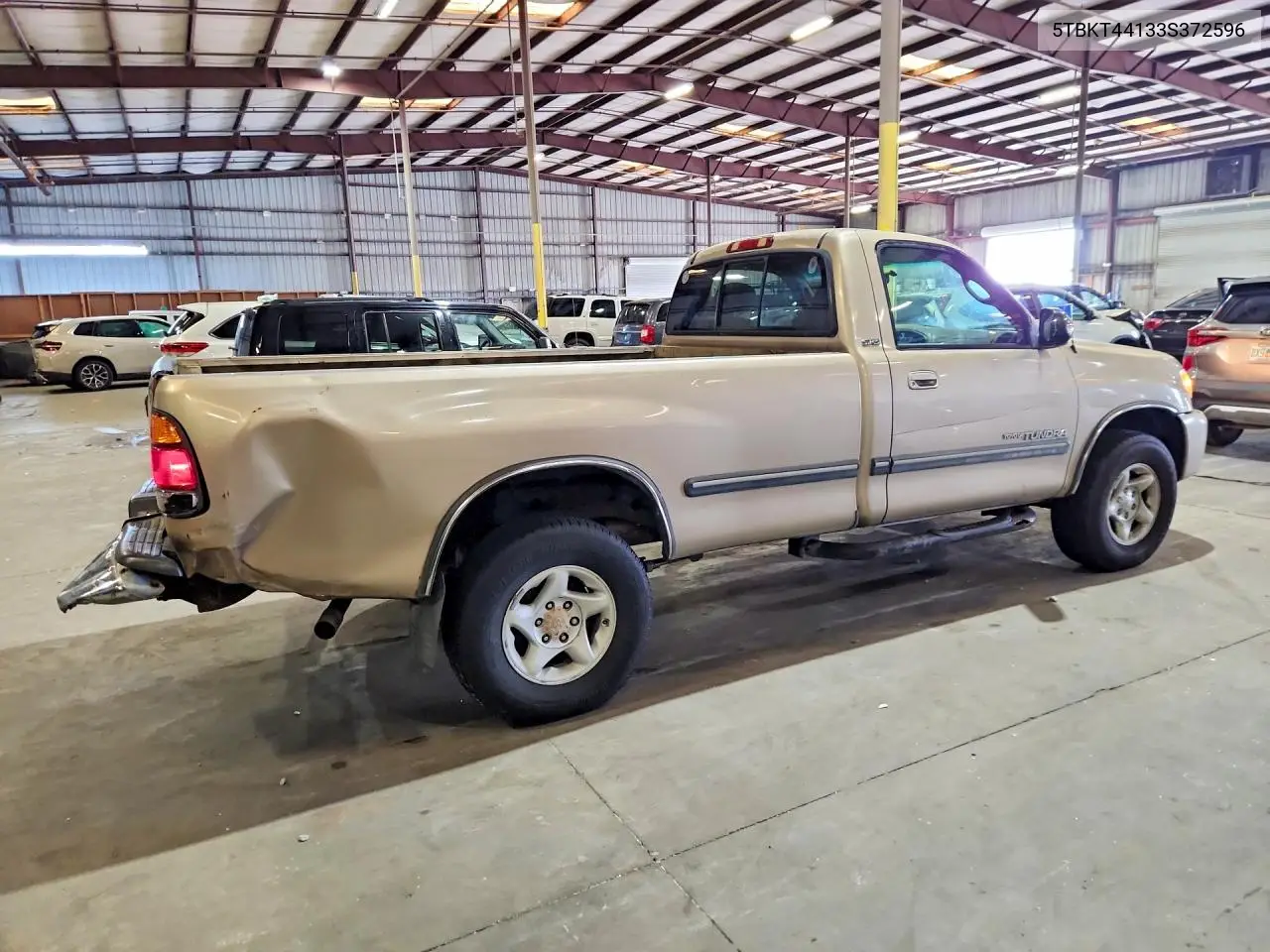 2003 Toyota Tundra Sr5 VIN: 5TBKT44133S372596 Lot: 58492106