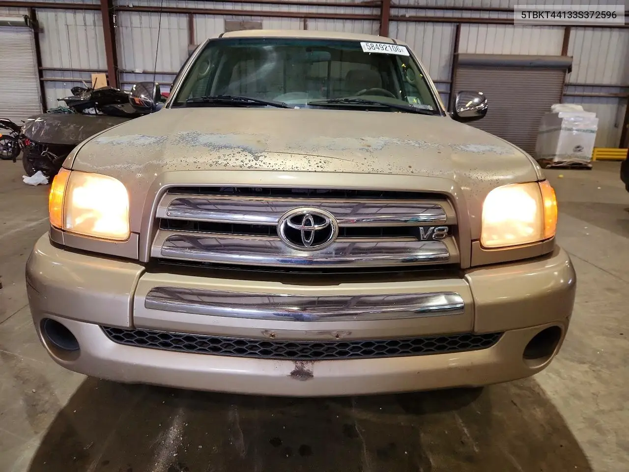 2003 Toyota Tundra Sr5 VIN: 5TBKT44133S372596 Lot: 58492106