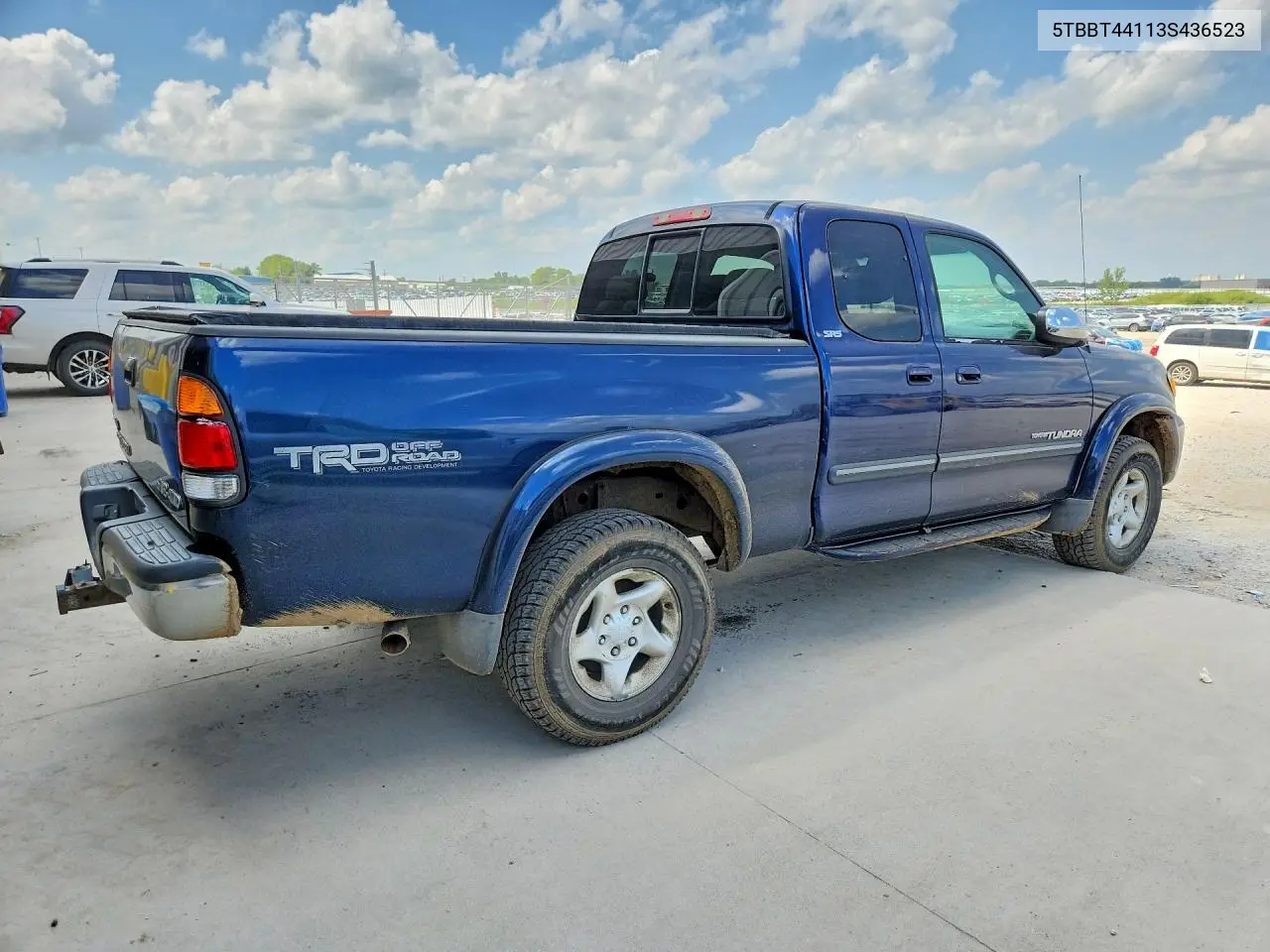 2003 Toyota Tundra Access Cab Sr5 VIN: 5TBBT44113S436523 Lot: 60461716