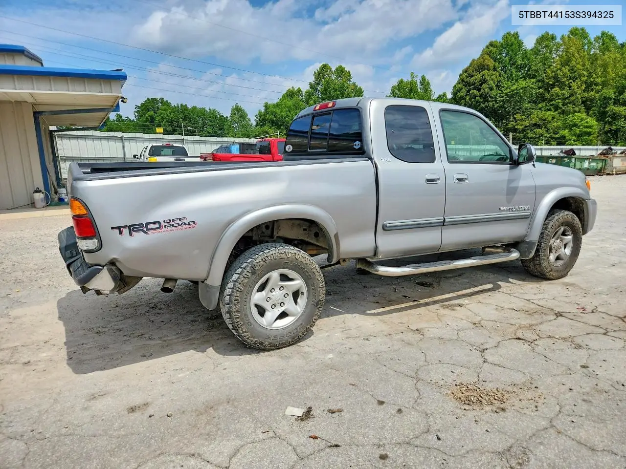 2003 Toyota Tundra Sr5 VIN: 5TBBT44153S394325 Lot: 61968176