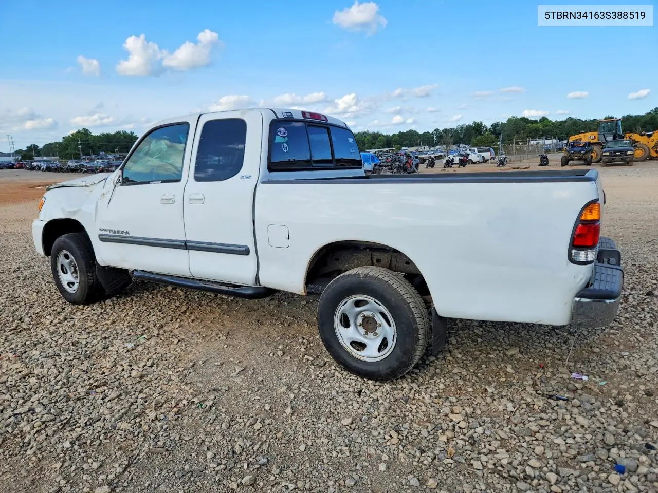 2003 Toyota Tundra Sr5 VIN: 5TBRN34163S388519 Lot: 62051636