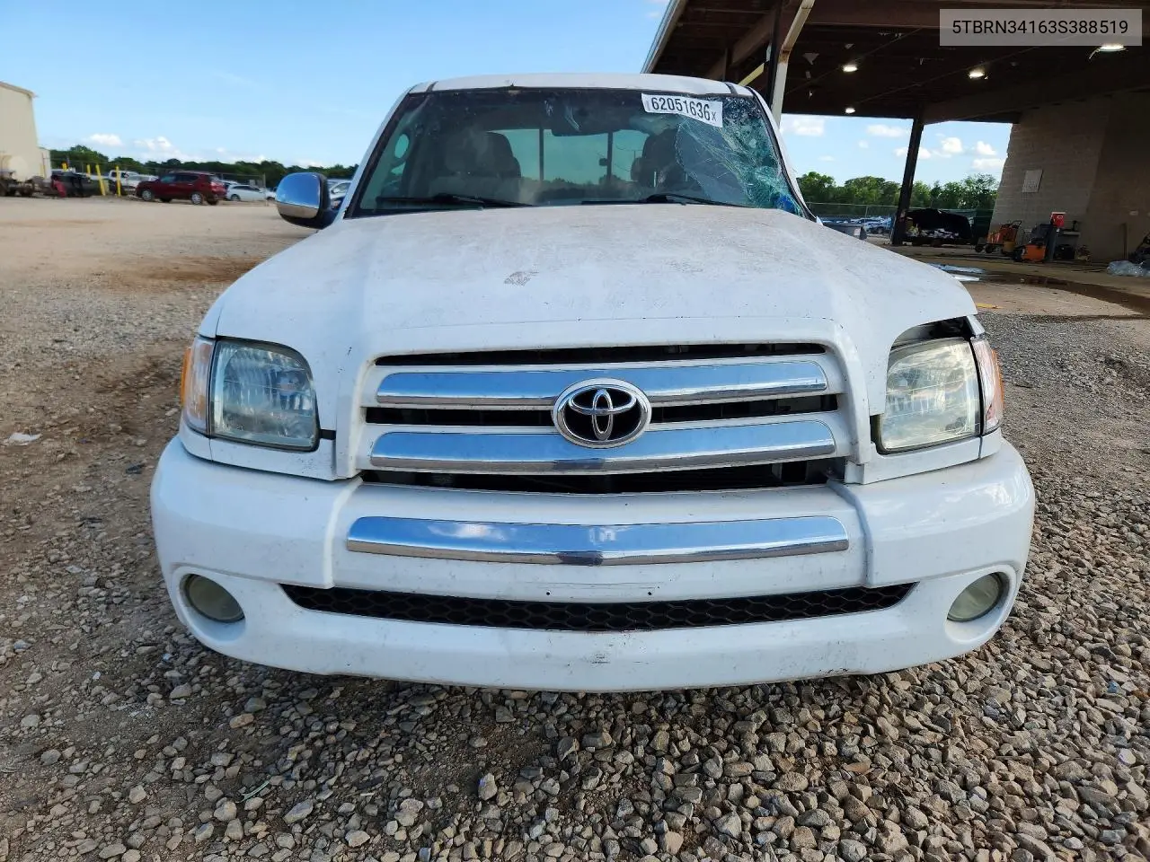 2003 Toyota Tundra Sr5 VIN: 5TBRN34163S388519 Lot: 62051636