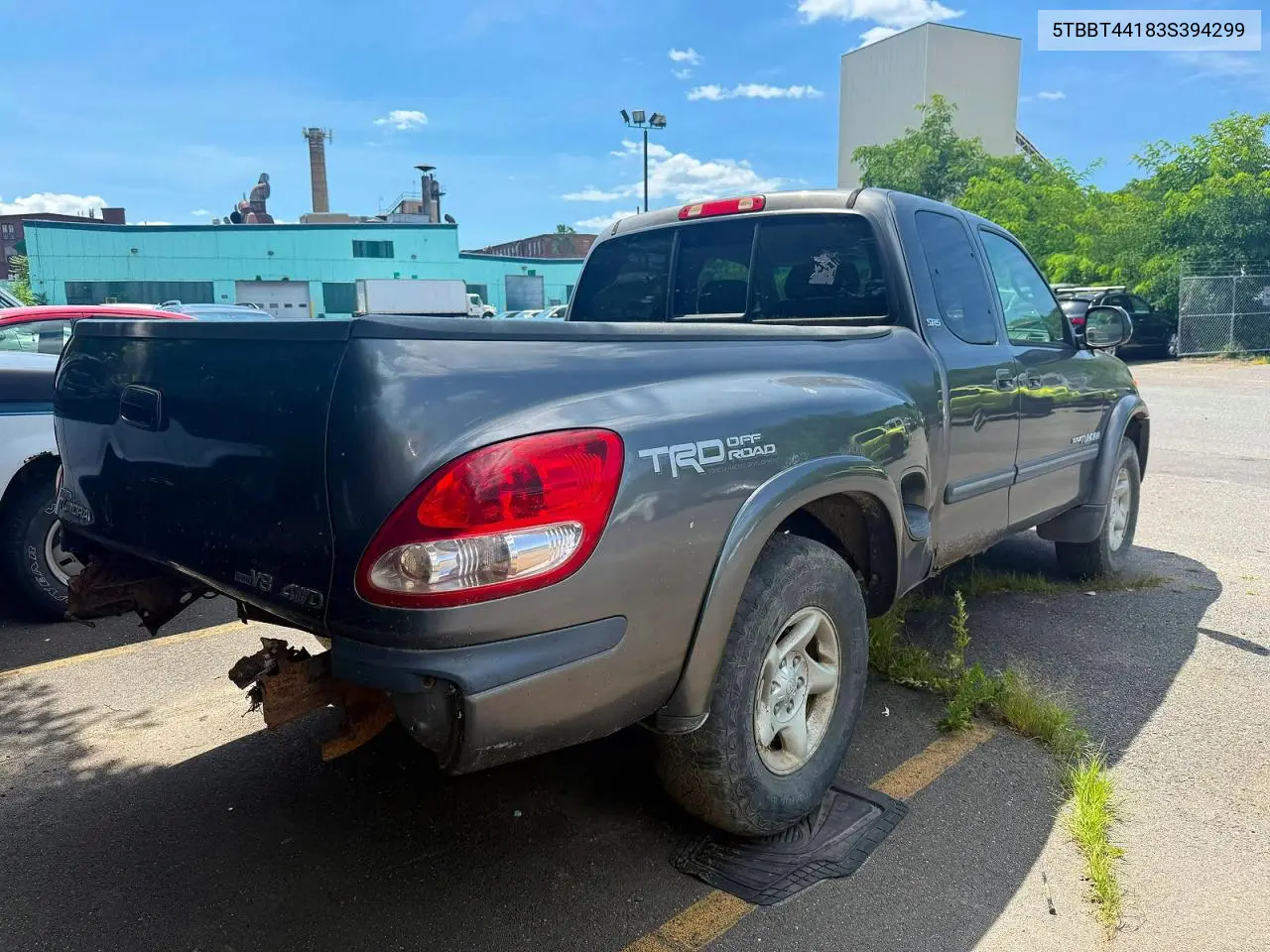 2003 Toyota Tundra Sr5 VIN: 5TBBT44183S394299 Lot: 62114726