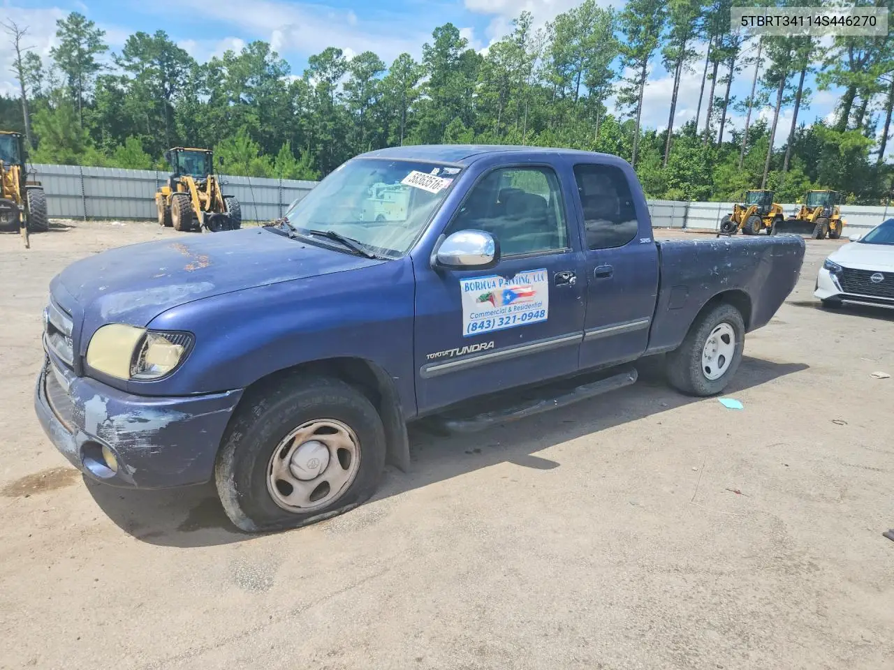 2004 Toyota Tundra Access Cab Sr5 VIN: 5TBRT34114S446270 Lot: 58363516