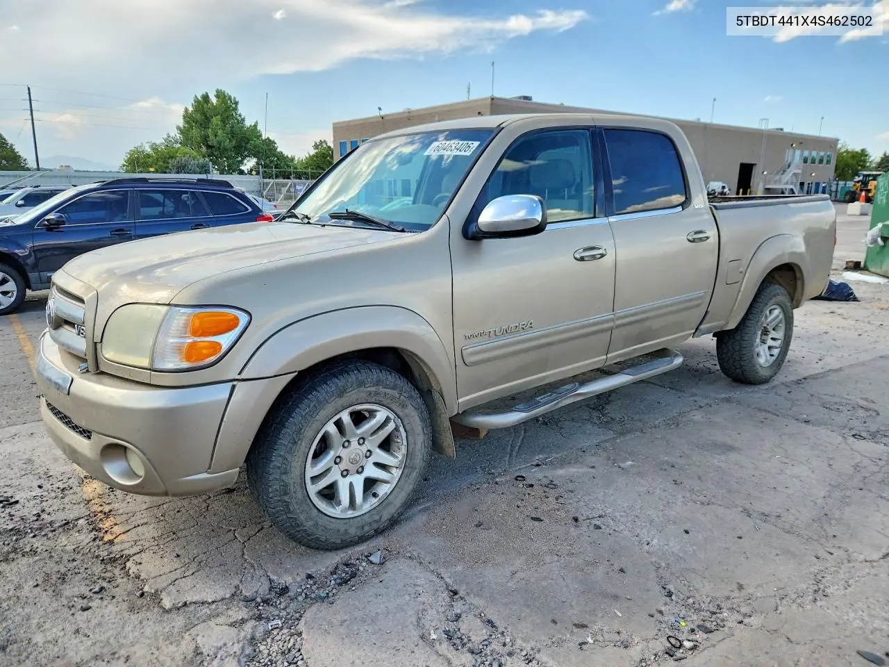 2004 Toyota Tundra Double Cab Sr5 VIN: 5TBDT441X4S462502 Lot: 60463406