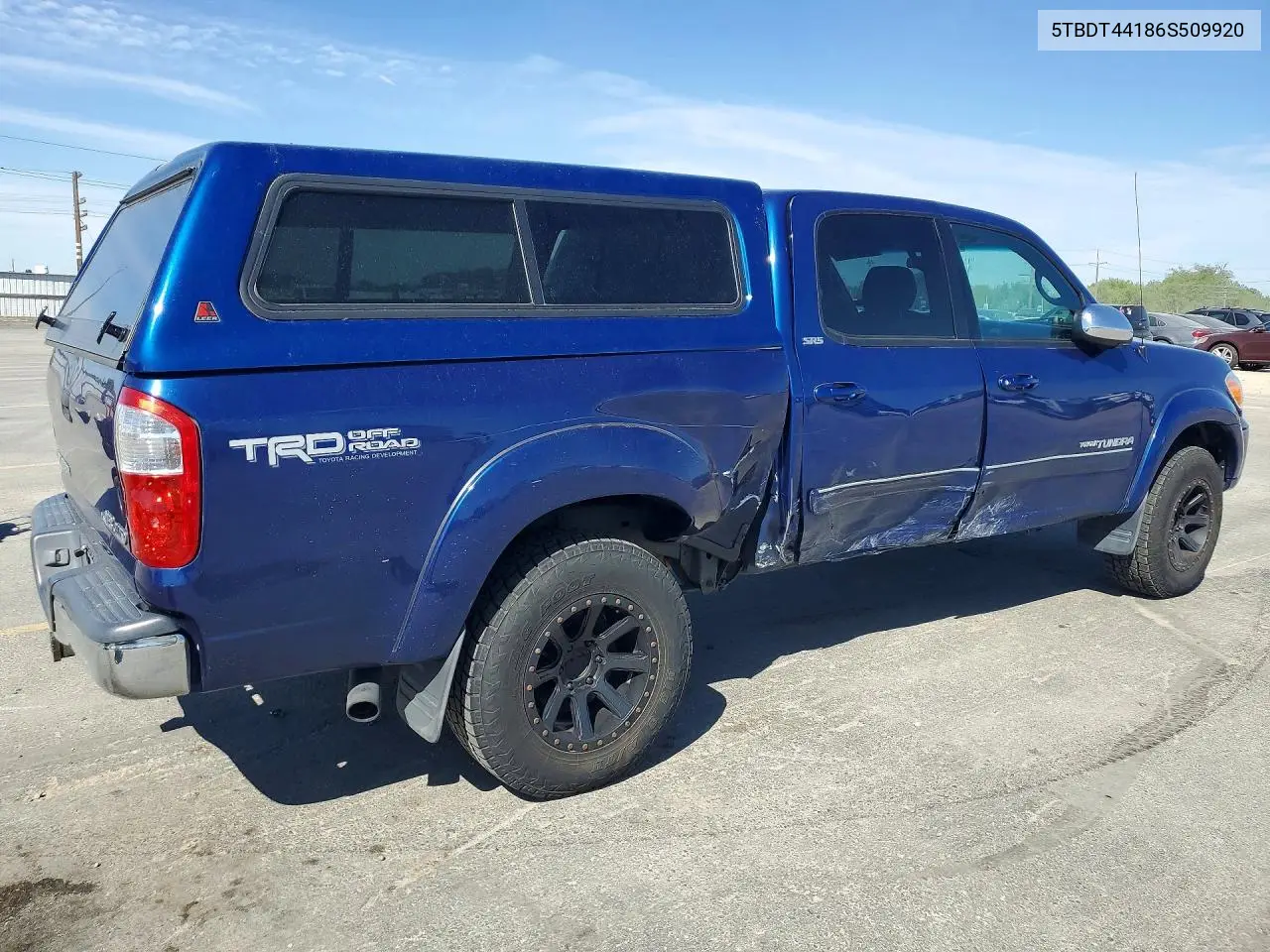 2006 Toyota Tundra Double Cab Sr5 VIN: 5TBDT44186S509920 Lot: 55994726