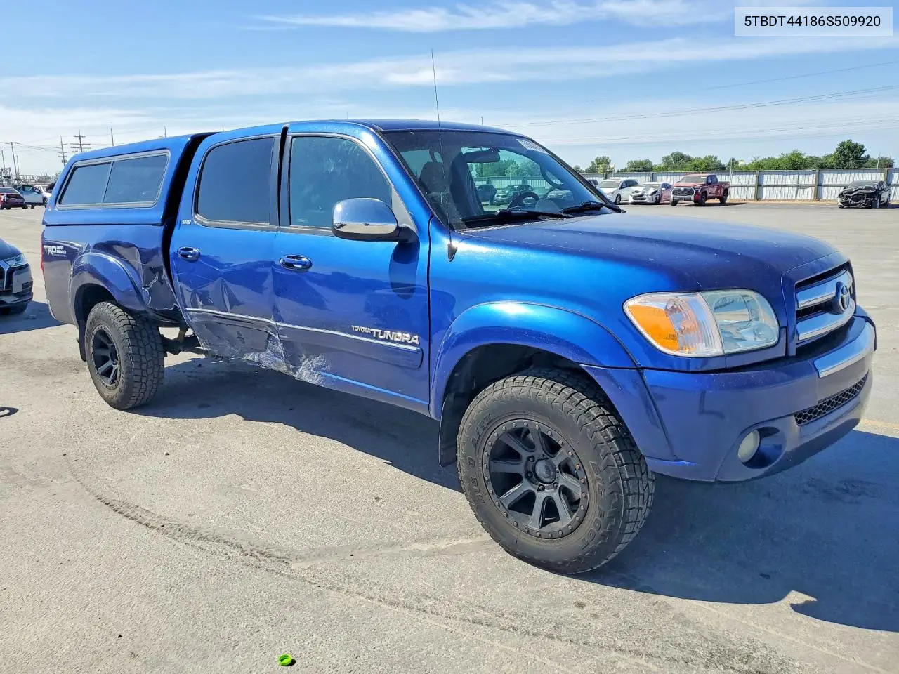 2006 Toyota Tundra Double Cab Sr5 VIN: 5TBDT44186S509920 Lot: 55994726