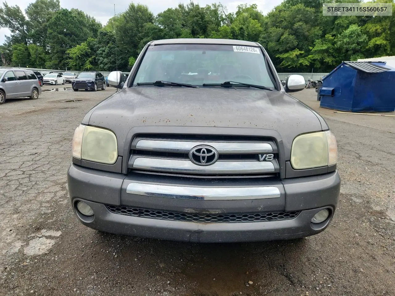 2006 Toyota Tundra Double Cab Sr5 VIN: 5TBET34116S560657 Lot: 60648126