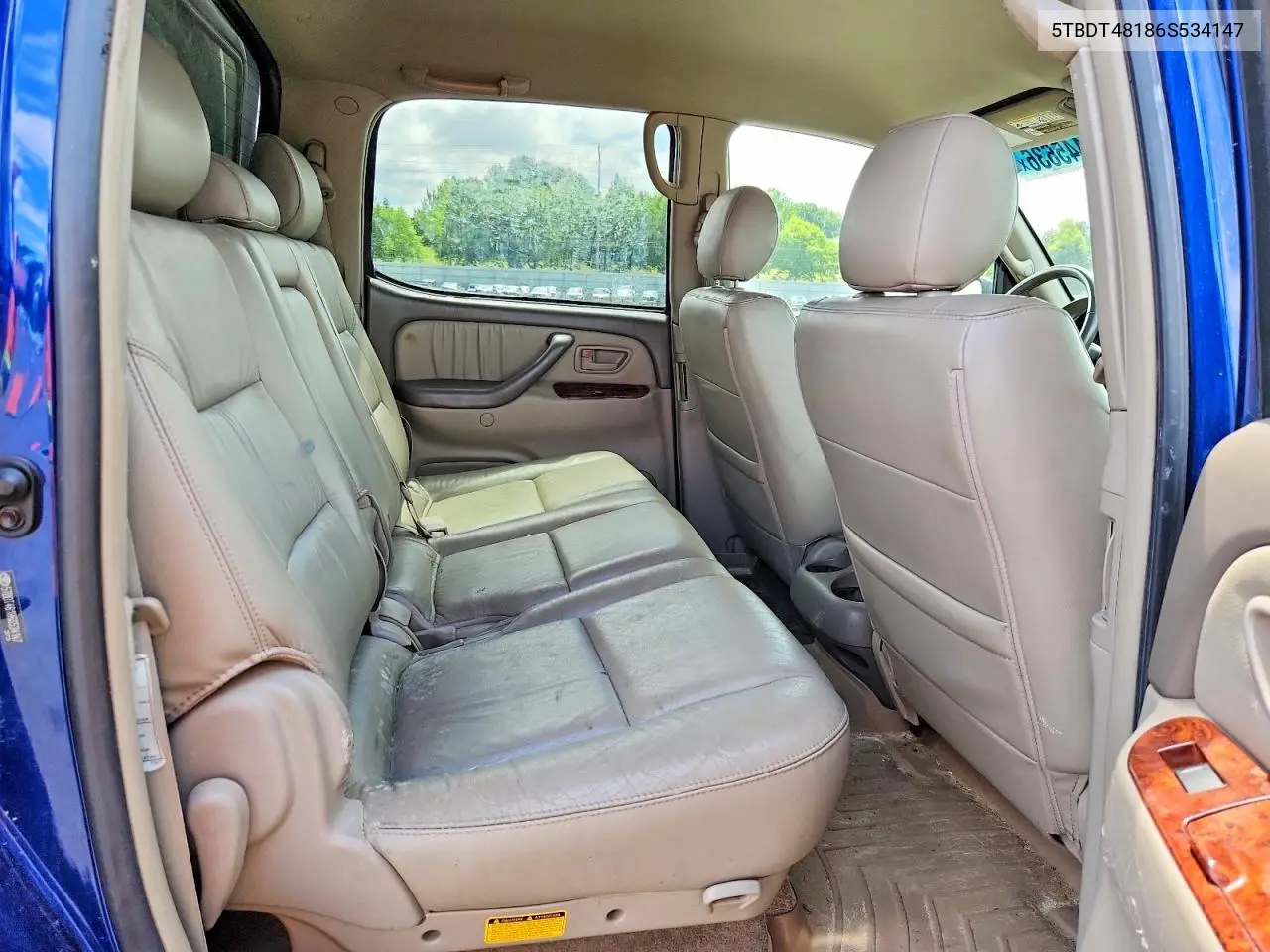 2006 Toyota Tundra Double Cab Limited VIN: 5TBDT48186S534147 Lot: 61445636