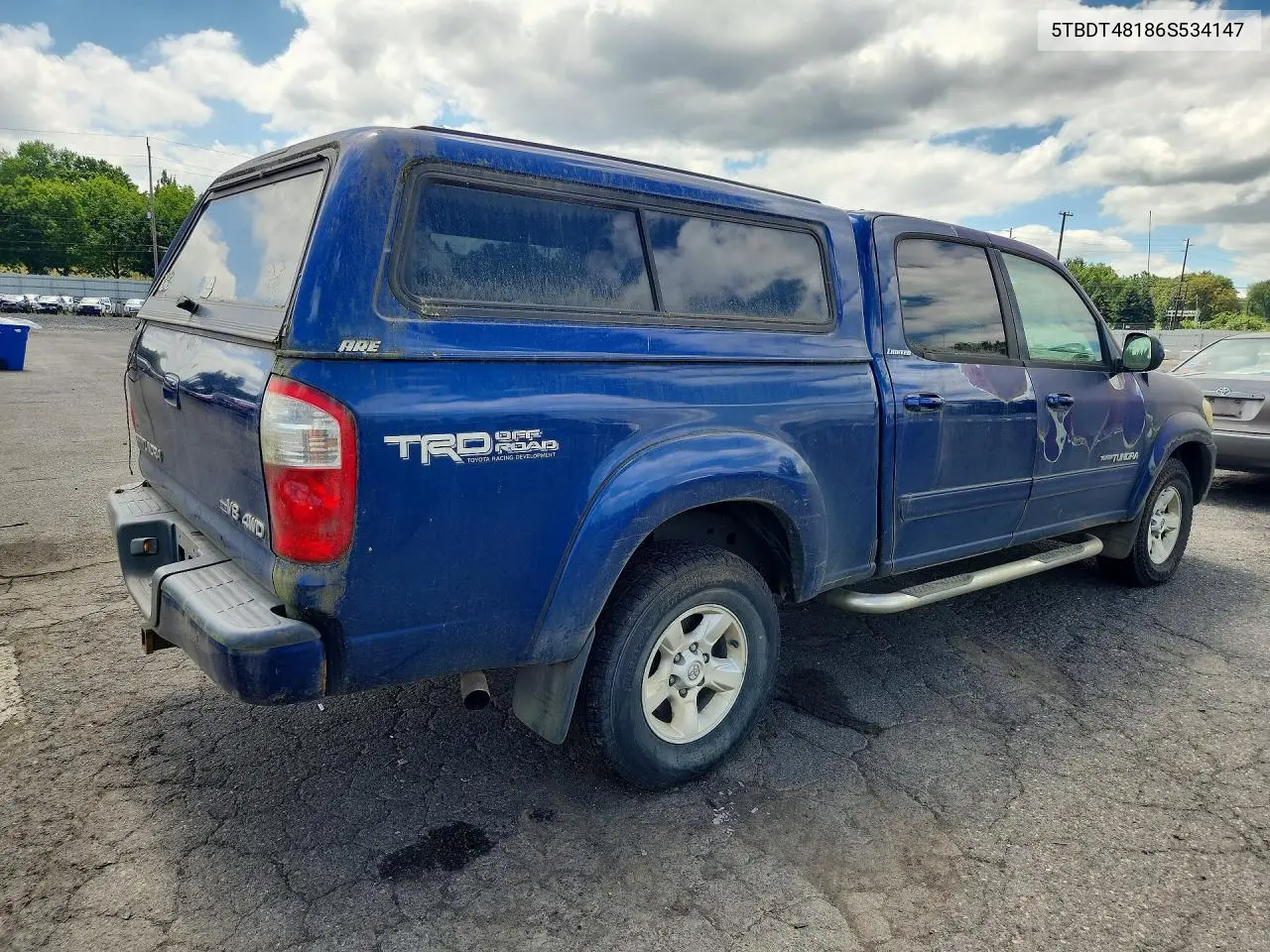 2006 Toyota Tundra Double Cab Limited VIN: 5TBDT48186S534147 Lot: 61445636