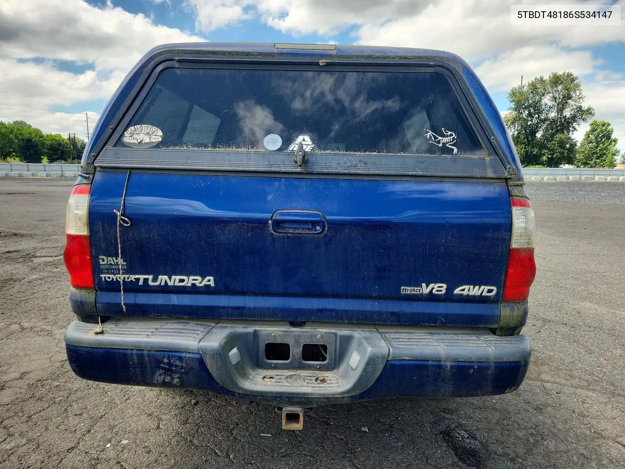 2006 Toyota Tundra Double Cab Limited VIN: 5TBDT48186S534147 Lot: 61445636