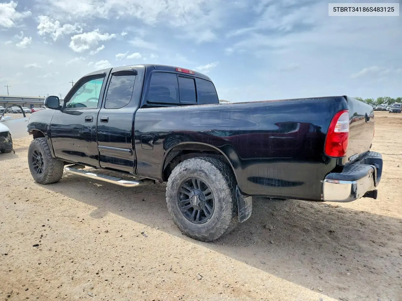 2006 Toyota Tundra Sr5 VIN: 5TBRT34186S483125 Lot: 61906876