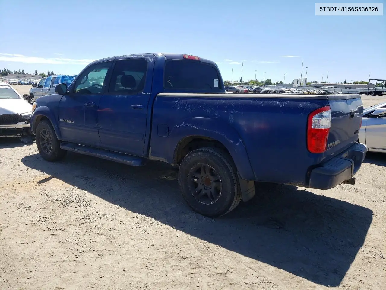 2006 Toyota Tundra Double Cab Limited VIN: 5TBDT48156S536826 Lot: 62007586