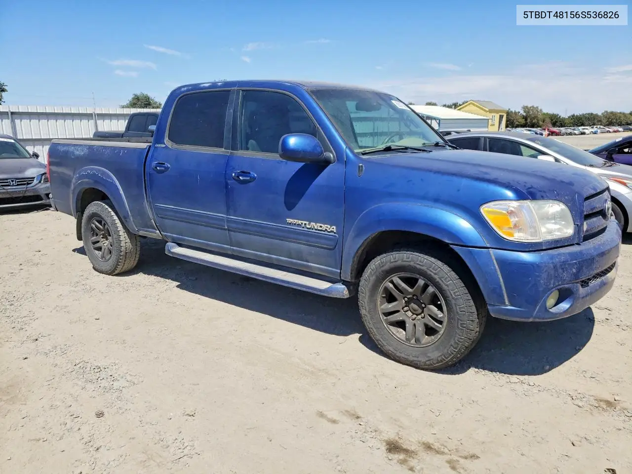 2006 Toyota Tundra Double Cab Limited VIN: 5TBDT48156S536826 Lot: 62007586