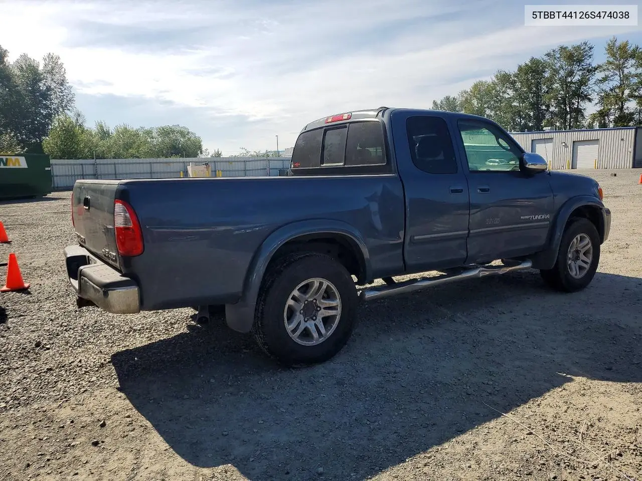 2006 Toyota Tundra Sr5 VIN: 5TBBT44126S474038 Lot: 62255626