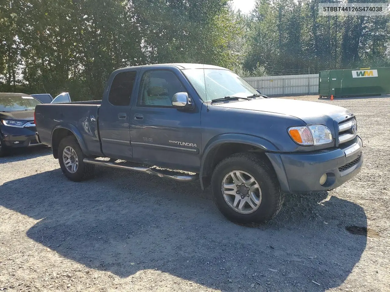 2006 Toyota Tundra Sr5 VIN: 5TBBT44126S474038 Lot: 62255626