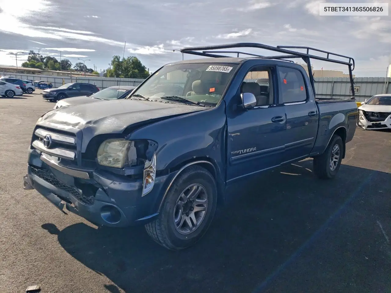 5TBET34136S506826 2006 Toyota Tundra Double Cab Sr5