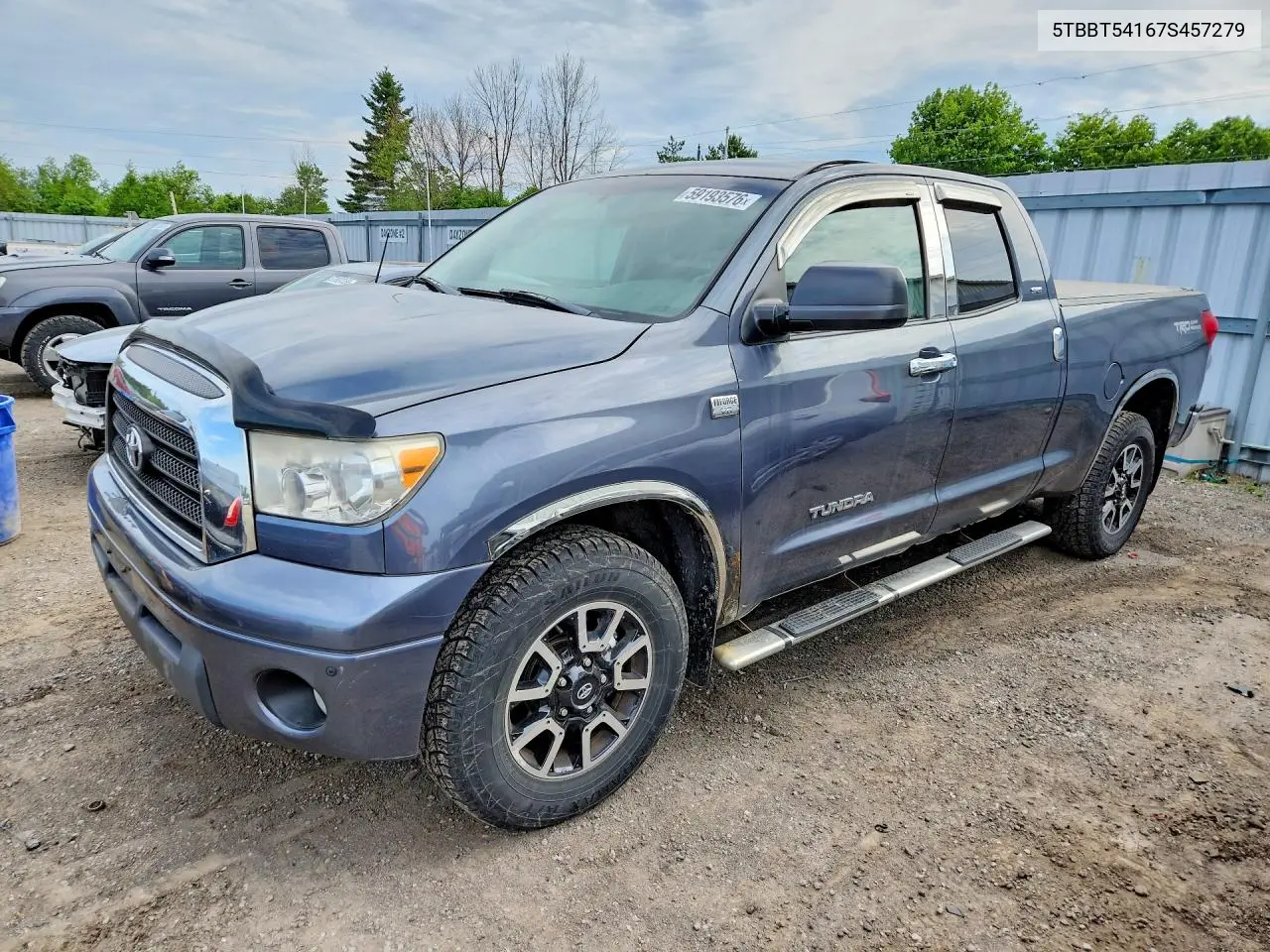 2007 Toyota Tundra Double Cab Sr5 VIN: 5TBBT54167S457279 Lot: 59193576