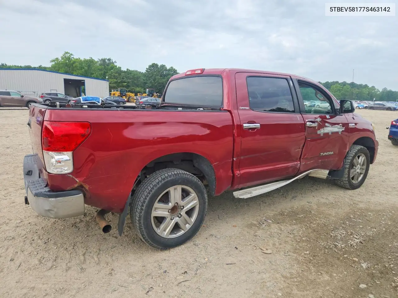 2007 Toyota Tundra Crewmax Limited VIN: 5TBEV58177S463142 Lot: 60762036