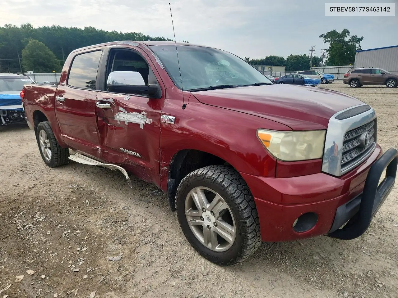 2007 Toyota Tundra Crewmax Limited VIN: 5TBEV58177S463142 Lot: 60762036