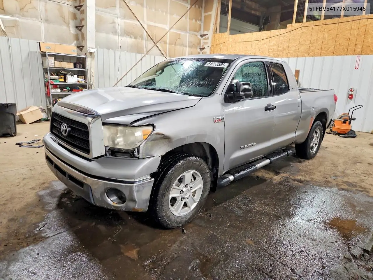 2007 Toyota Tundra Double Cab Sr5 VIN: 5TFBV54177X015946 Lot: 61058586