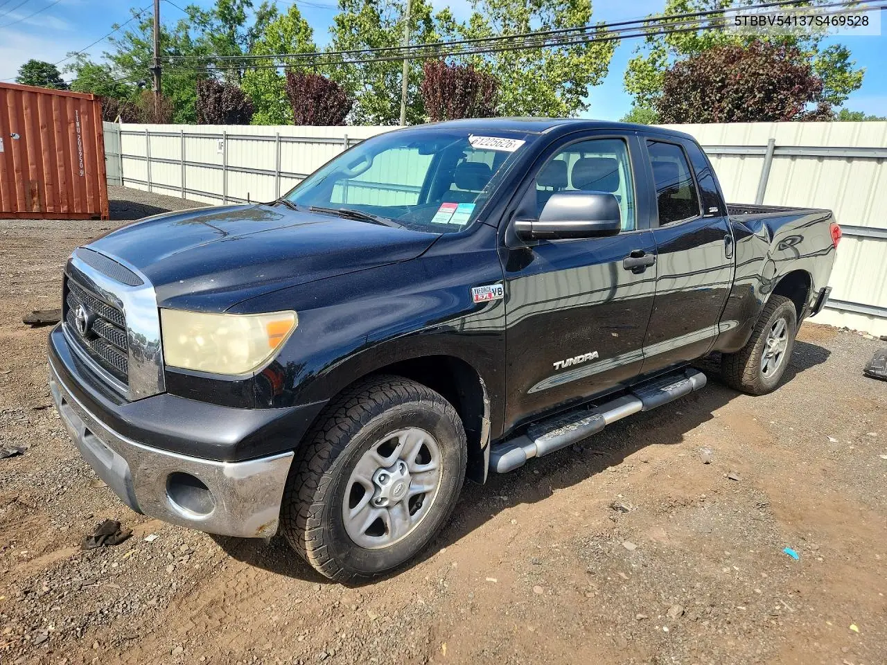 2007 Toyota Tundra Double Cab Sr5 VIN: 5TBBV54137S469528 Lot: 61225626