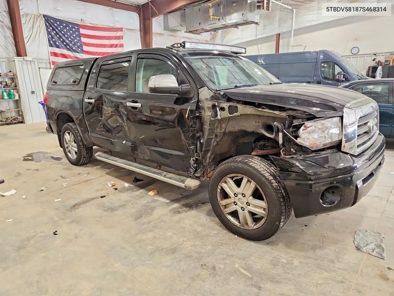 2007 Toyota Tundra Crewmax Limited VIN: 5TBDV58187S468314 Lot: 61573386