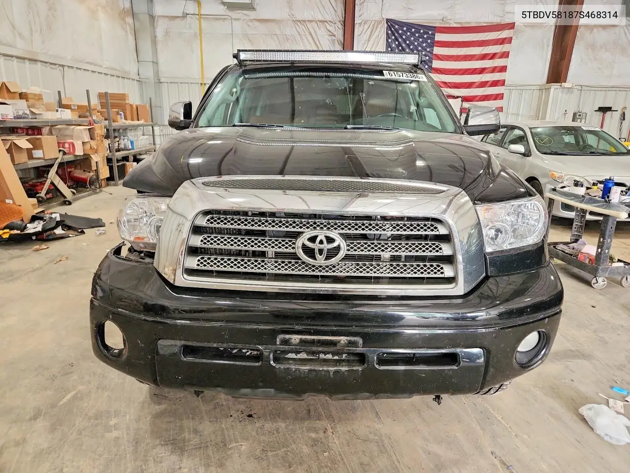 2007 Toyota Tundra Crewmax Limited VIN: 5TBDV58187S468314 Lot: 61573386