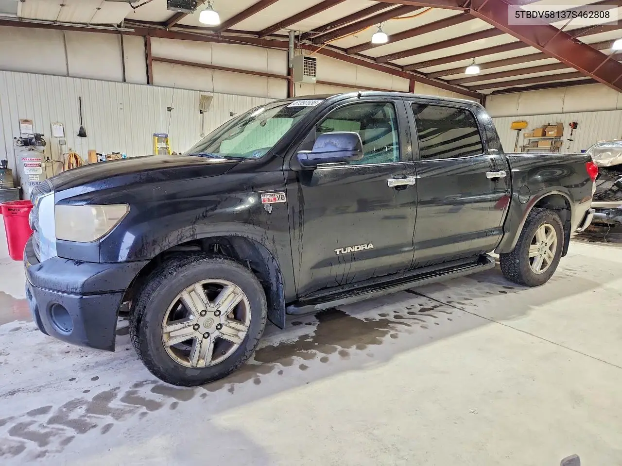 2007 Toyota Tundra Limited VIN: 5TBDV58137S462808 Lot: 61997536