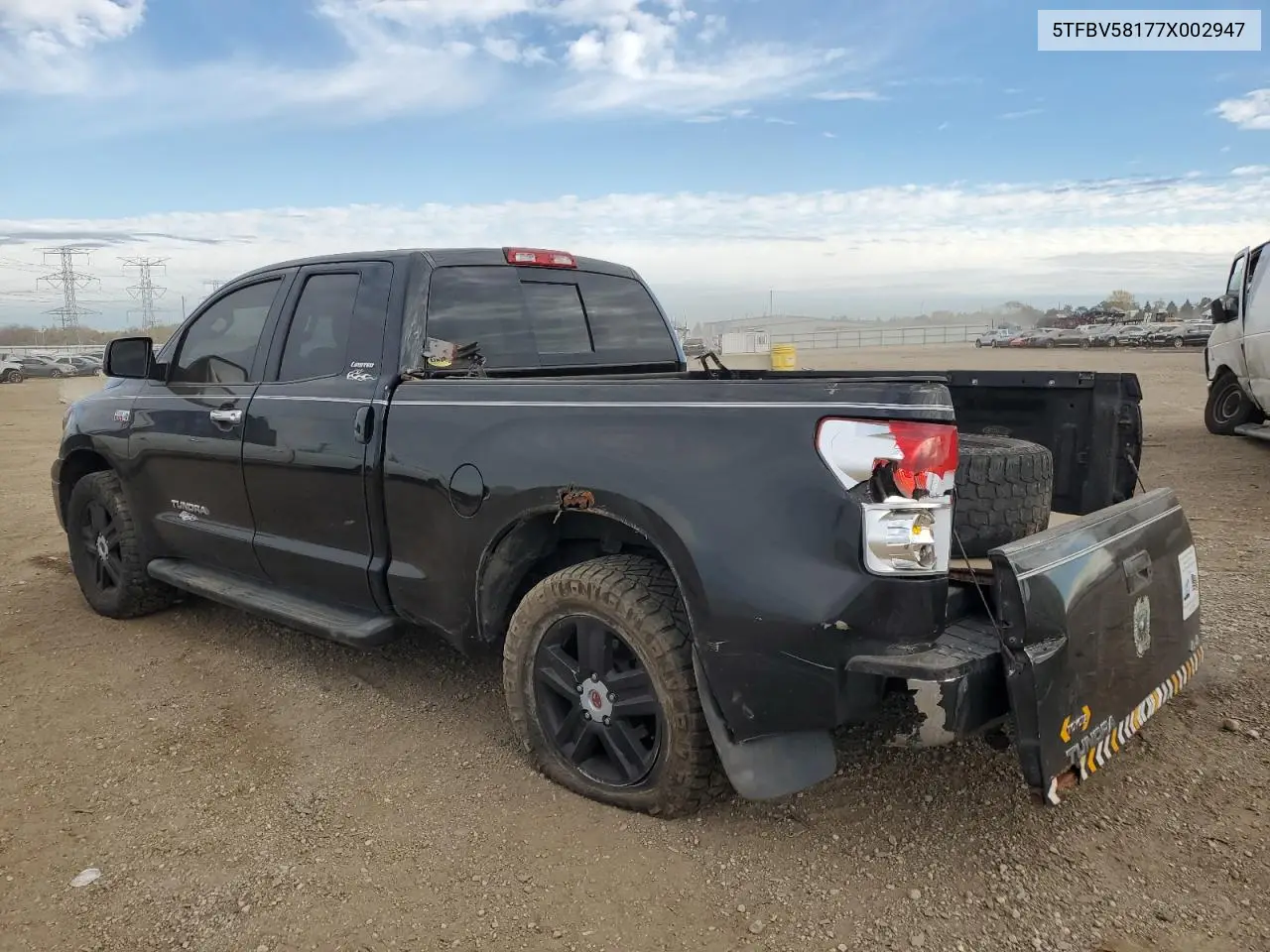 5TFBV58177X002947 2007 Toyota Tundra Double Cab Limited