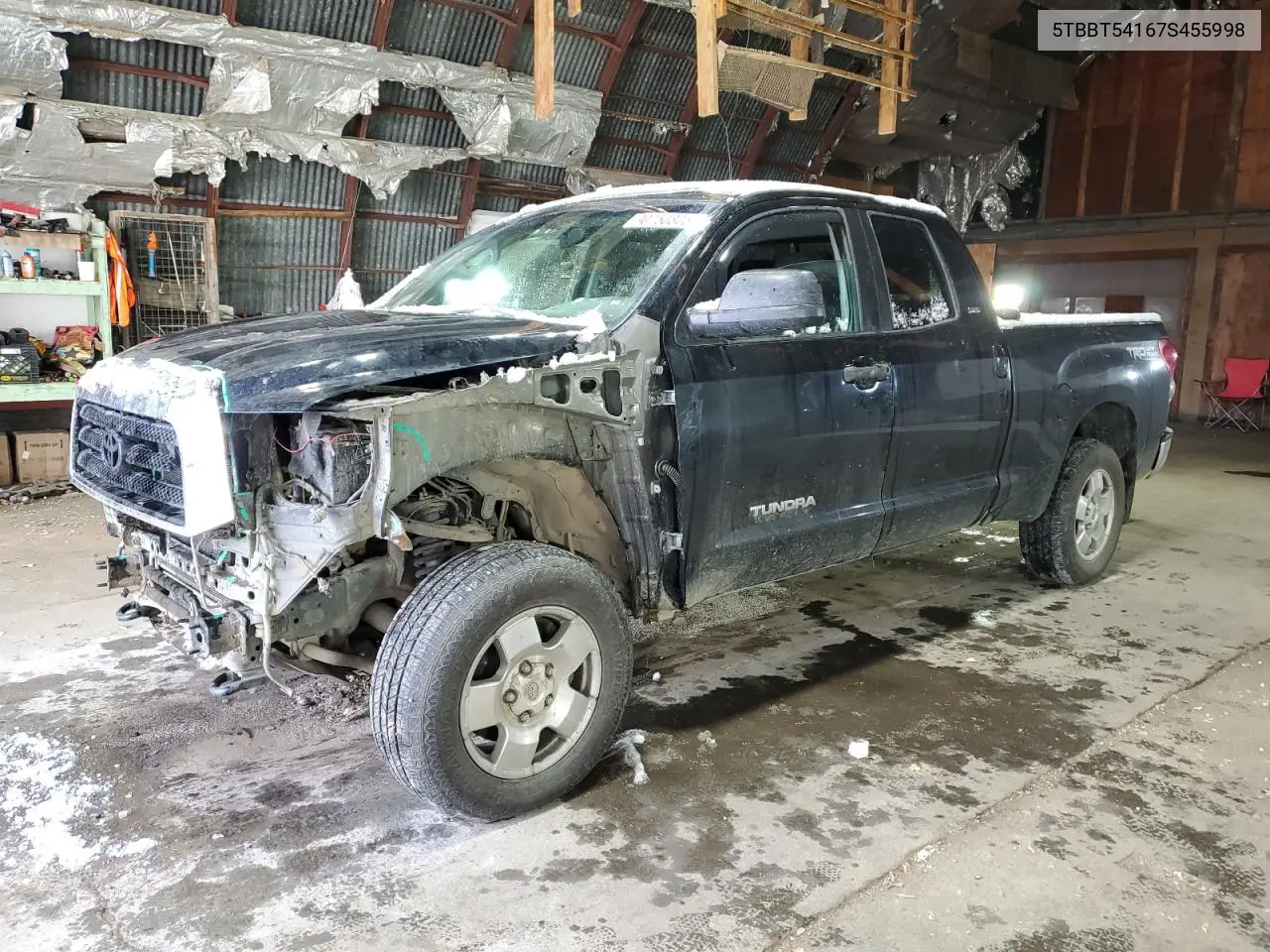 5TBBT54167S455998 2007 Toyota Tundra Double Cab Sr5