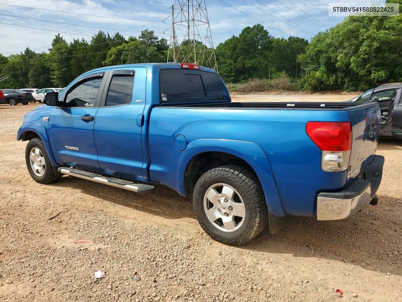 2008 Toyota Tundra Sr5 VIN: 5TBBV54158S522425 Lot: 60483816