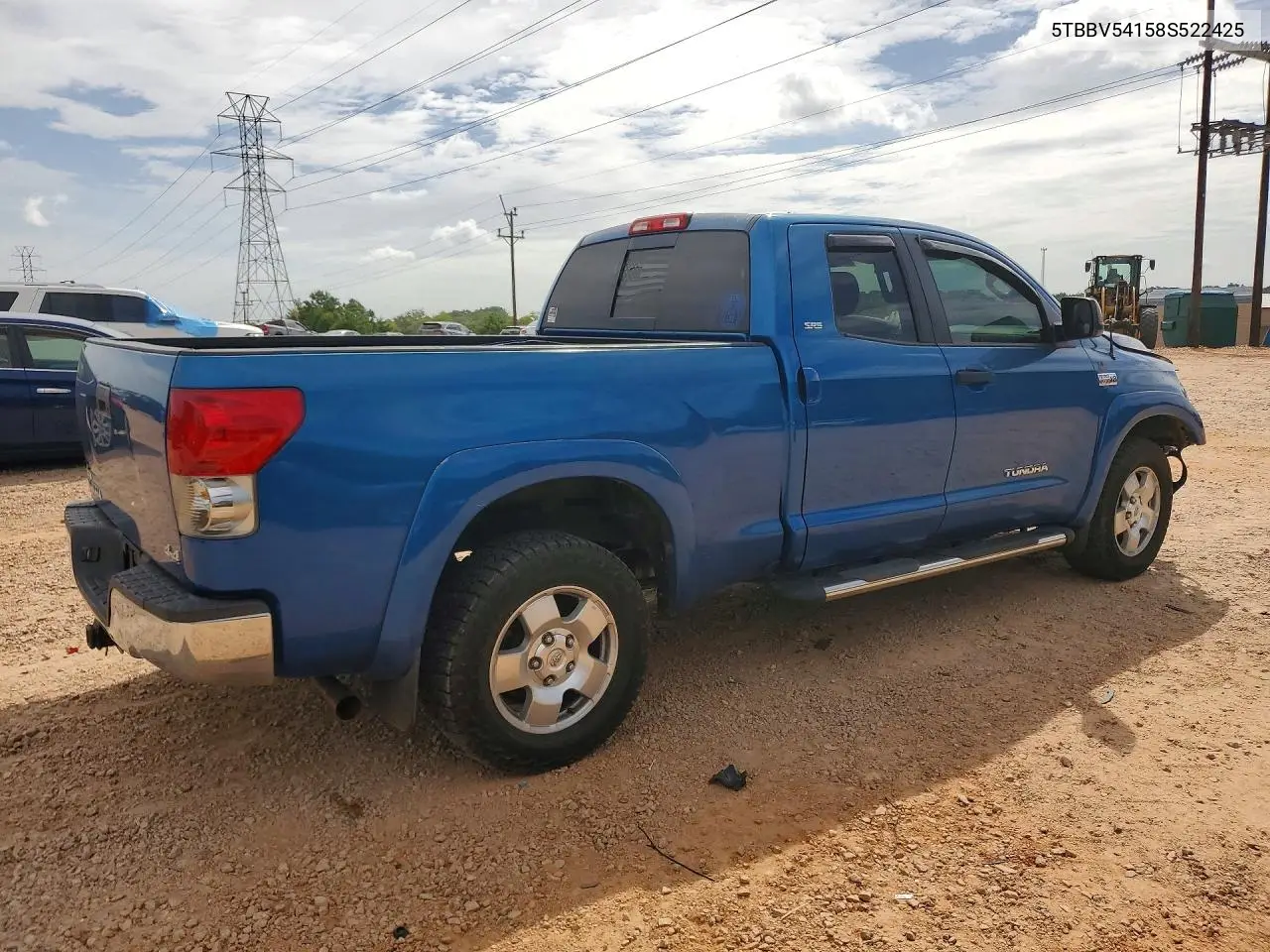 2008 Toyota Tundra Sr5 VIN: 5TBBV54158S522425 Lot: 60483816