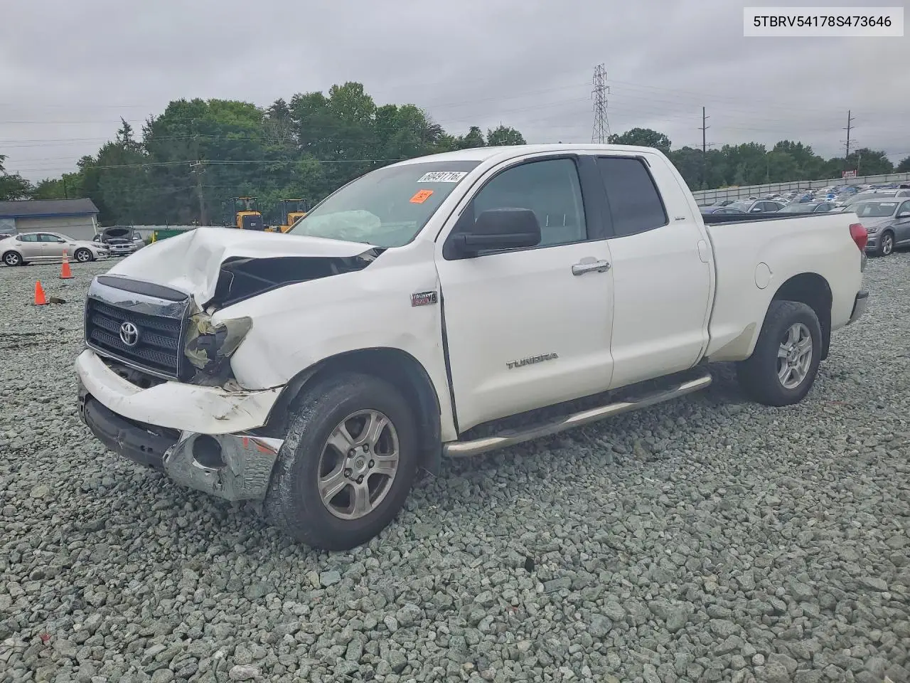 2008 Toyota Tundra Grade VIN: 5TBRV54178S473646 Lot: 60491716