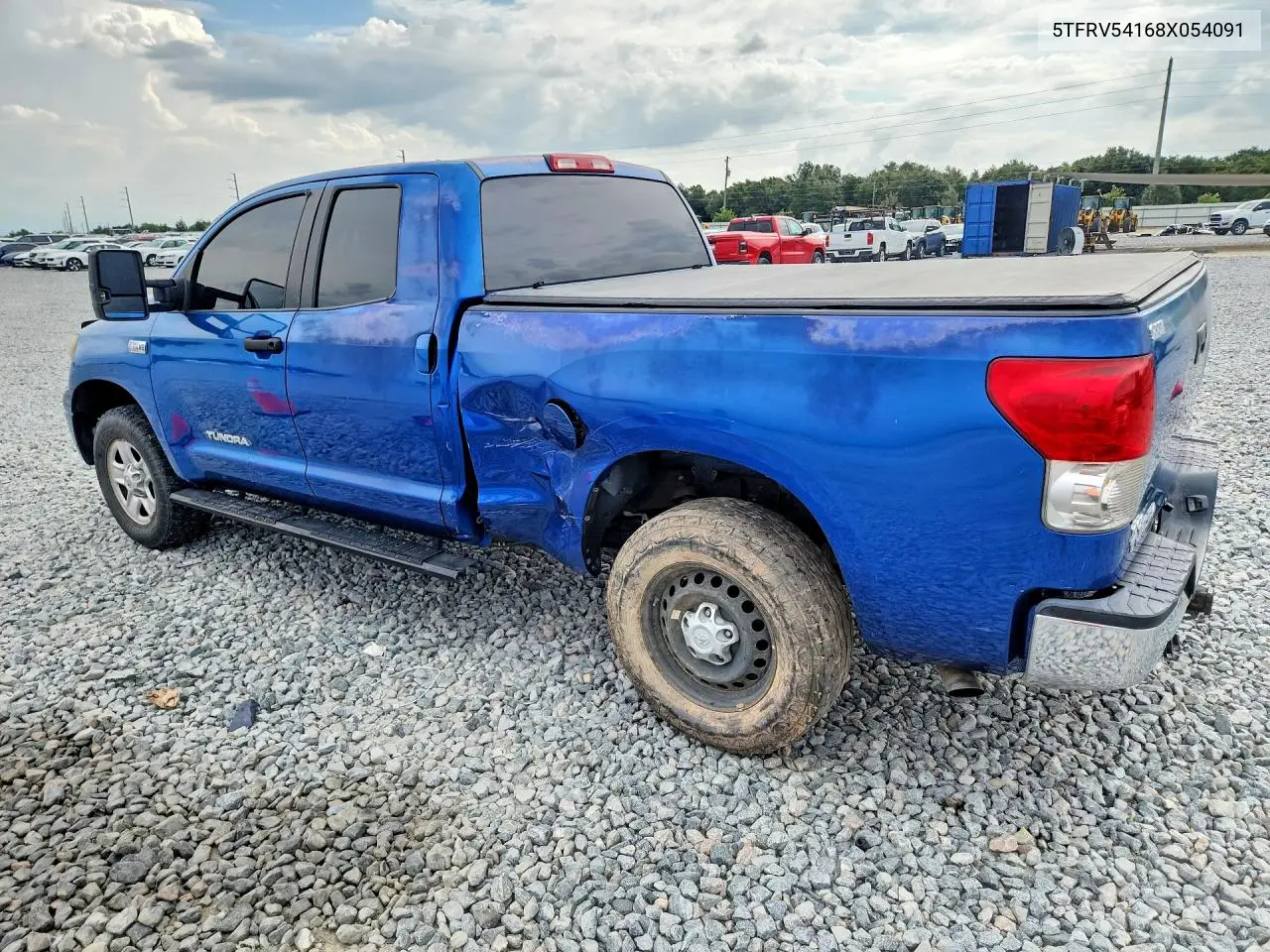 2008 Toyota Tundra Grade VIN: 5TFRV54168X054091 Lot: 60963256