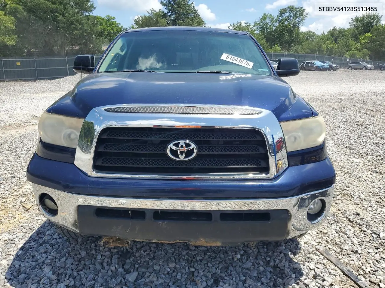 2008 Toyota Tundra Sr5 VIN: 5TBBV54128S513455 Lot: 61543876