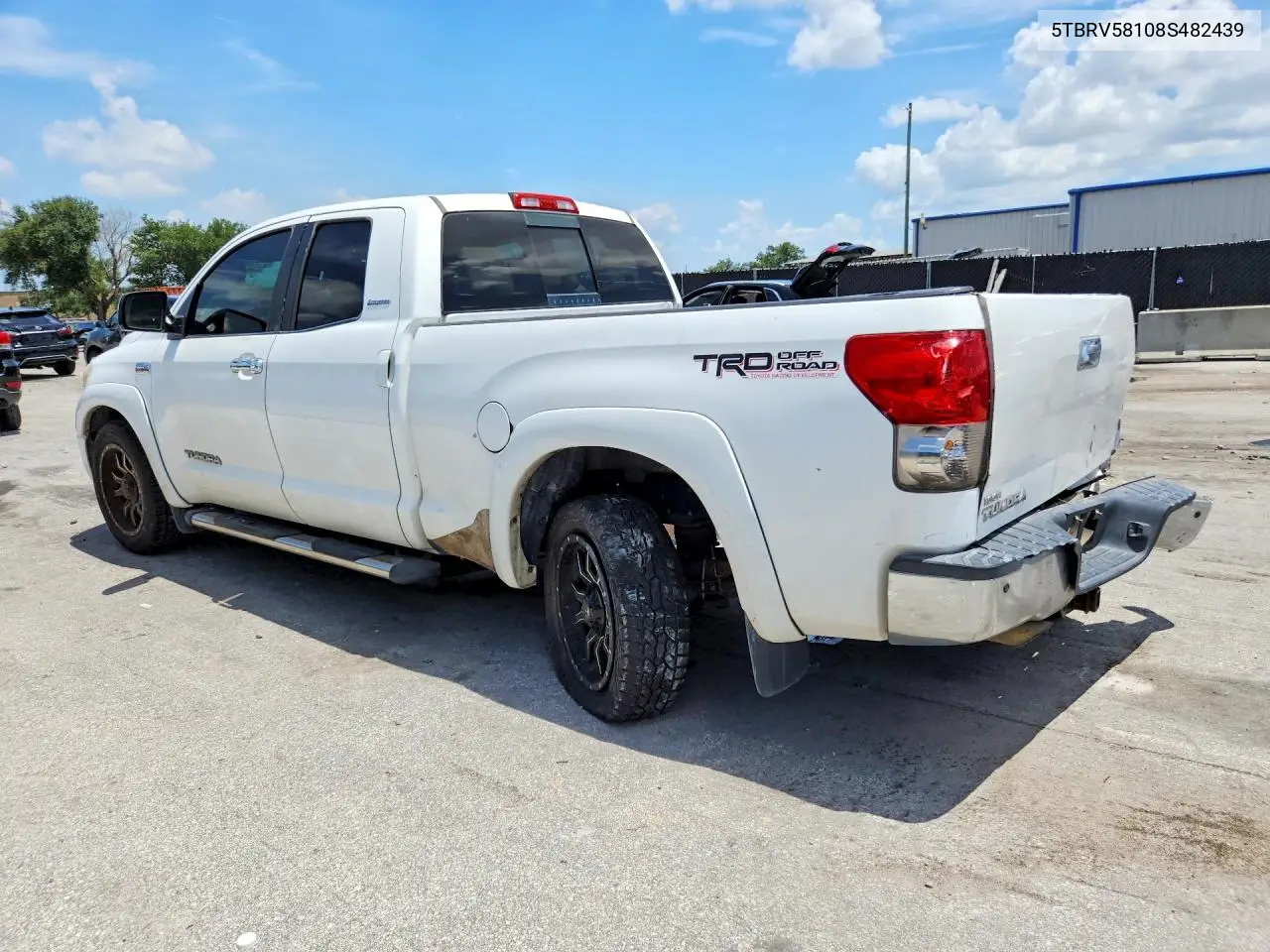 2008 Toyota Tundra Double Cab Limited VIN: 5TBRV58108S482439 Lot: 61753336