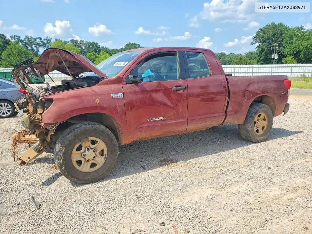 2010 Toyota Tundra Double Cab Sr5 VIN: 5TFRY5F12AX083971 Lot: 59003846