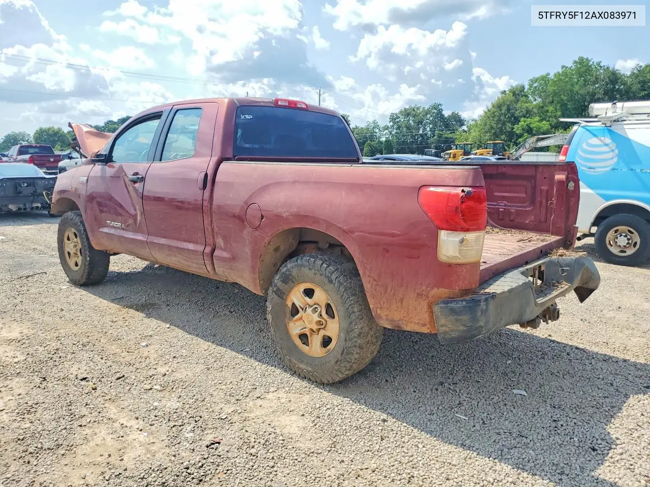 2010 Toyota Tundra Double Cab Sr5 VIN: 5TFRY5F12AX083971 Lot: 59003846