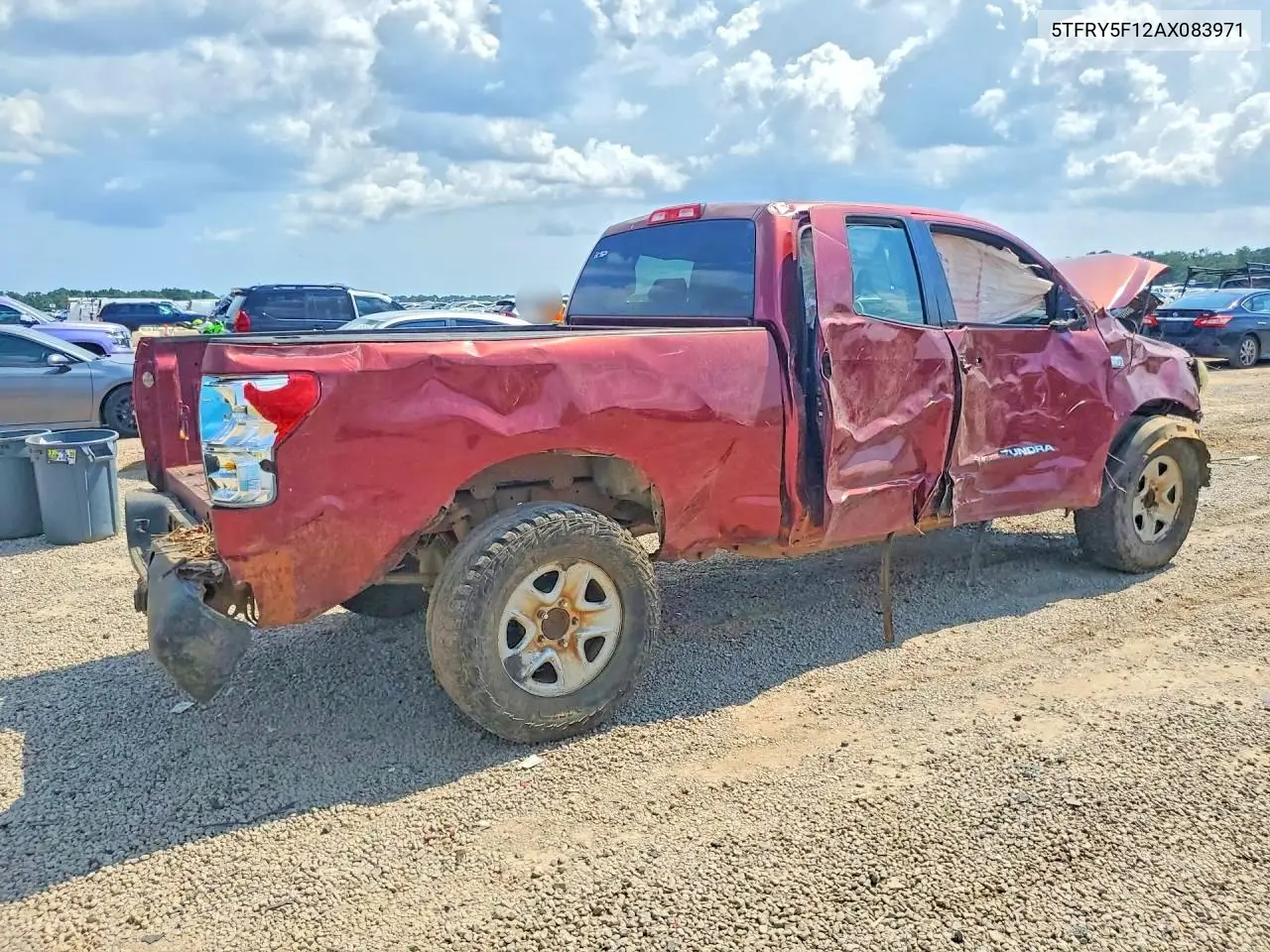 2010 Toyota Tundra Double Cab Sr5 VIN: 5TFRY5F12AX083971 Lot: 59003846