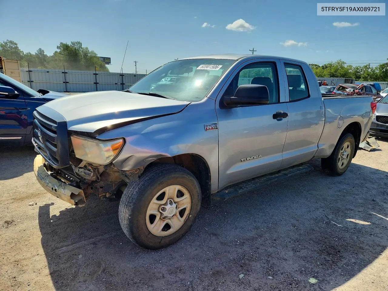 2010 Toyota Tundra Double Cab Sr5 VIN: 5TFRY5F19AX089721 Lot: 60901506